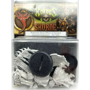 HORDES Skorne Praetorian Karax Officer Standard Command PIP 74096 NEW OOP